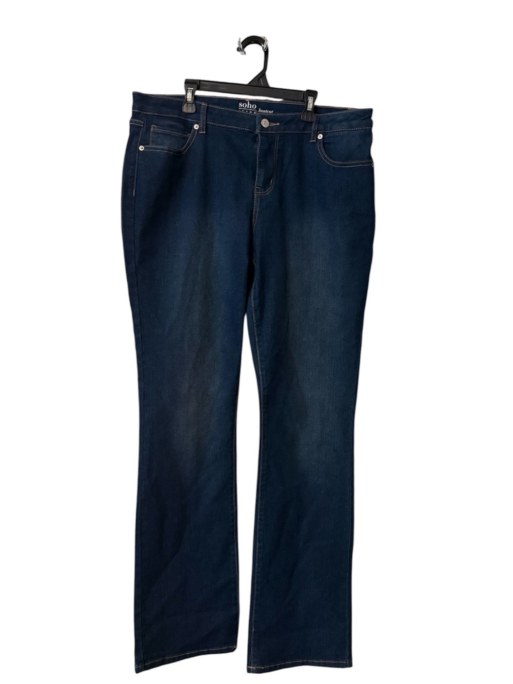 New York & Company Dark Blue Boot Cut Jeans